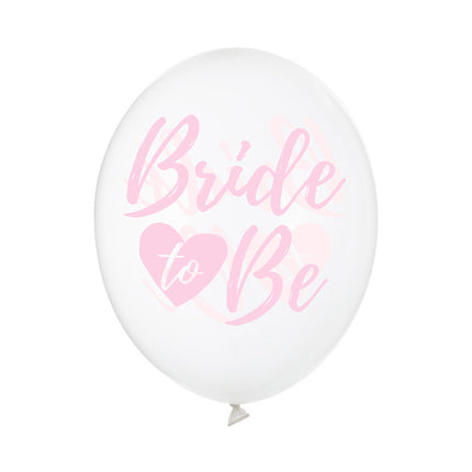 Palloncini sposa rosa 30 cm 6 pezzi