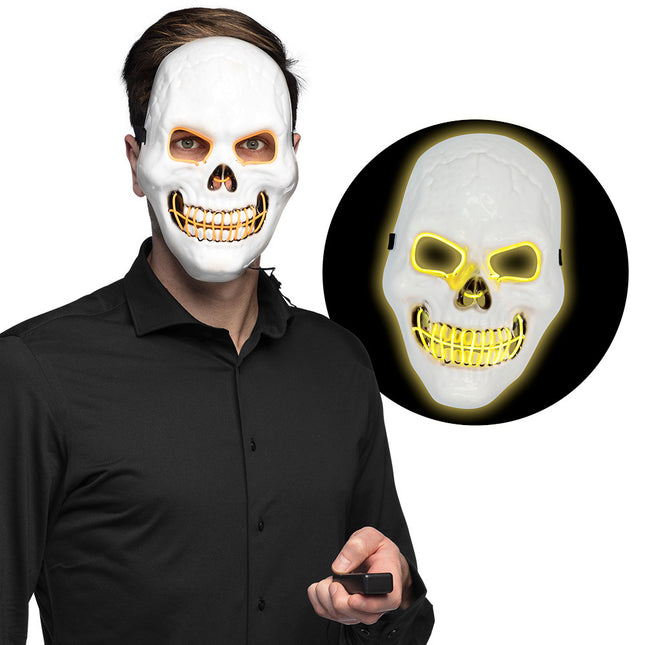 Maschera led di Halloween Teschio assassino