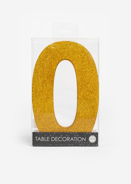 Figura di decorazione da tavolo oro 0 Glitter 20,5 cm