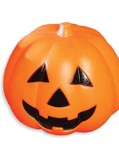 Zucca di Halloween con luce 15 cm