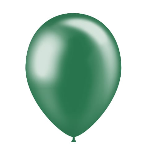 Palloncini verde scuro metallizzati 25cm 50pz