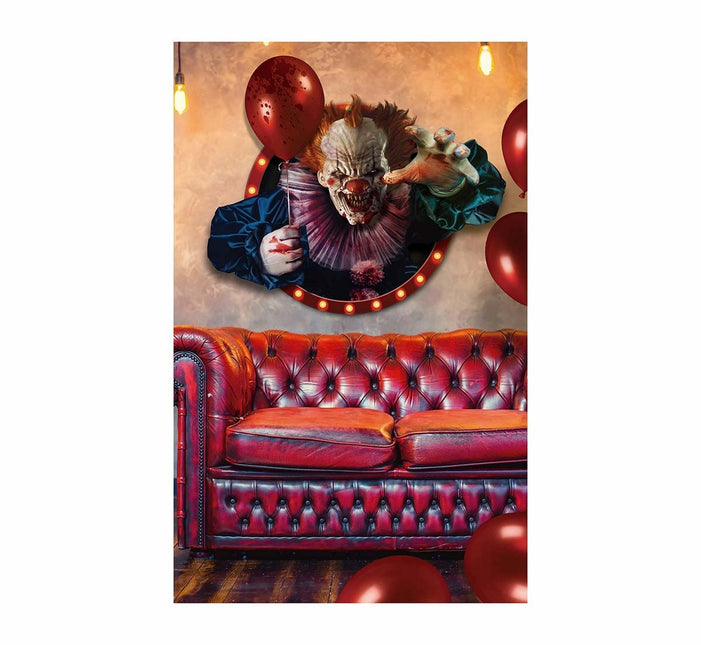 Decorazione murale di Halloween Clown 80 cm