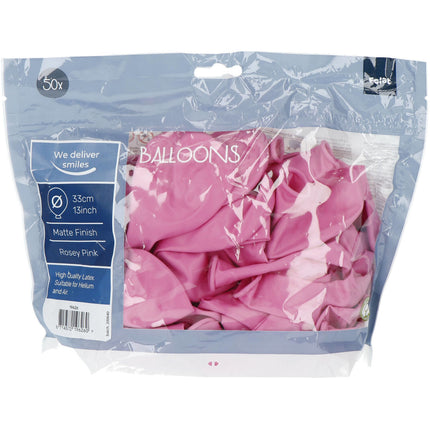 Palloncini rosa Rosey Pink 33cm 50pz