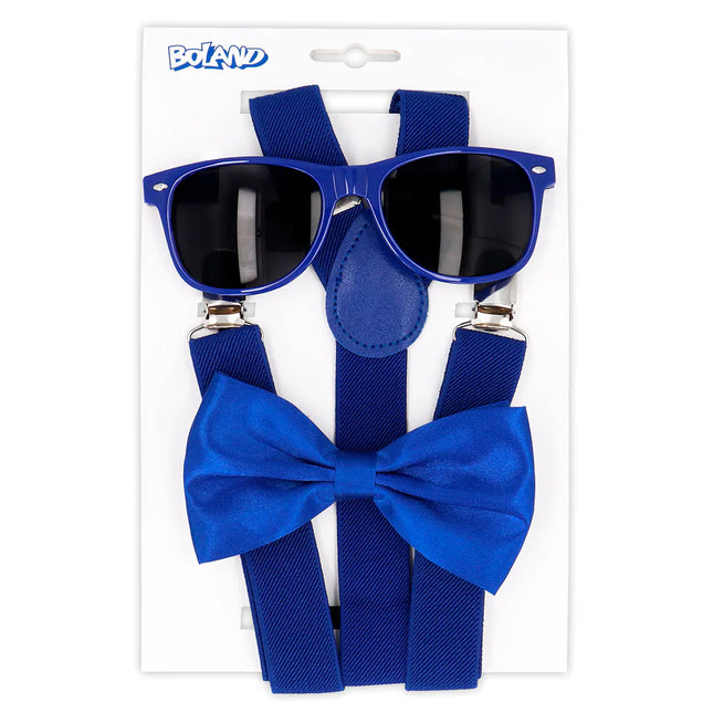 Set di accessori blu 3 pezzi