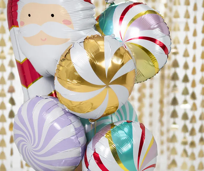 Palloncino ad elio Candy Oro Bianco Vuoto 35cm