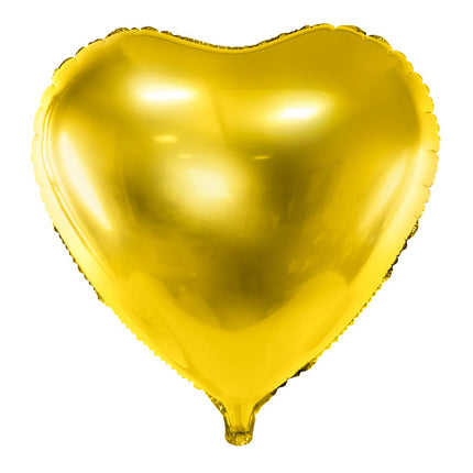 Palloncino ad elio Cuore Oro Vuoto 45cm