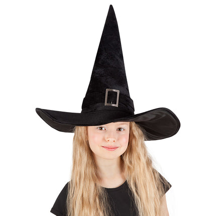 Cappello da strega di Halloween bambino nero