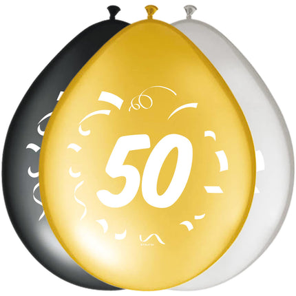 Palloncini 50 anni decorazione 30cm 8pz