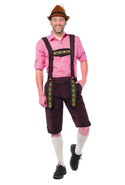 Lederhosen Lang Marrone Scuro