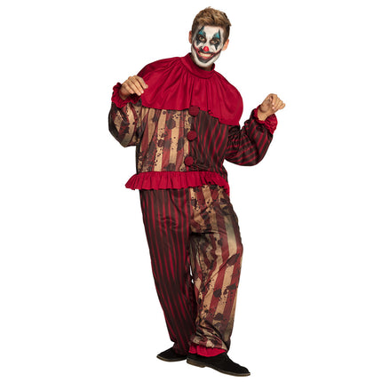 Costume da clown di Halloween rosso