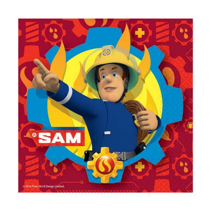 Tovaglioli Fireman Sam Decorazione 33cm 20pz