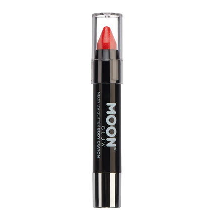 Moon Glow Neon UV Glitter Body Crayons Rosso 3.2g