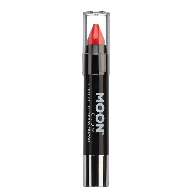 Moon Glow Neon UV Glitter Body Crayons Rosso 3.2g