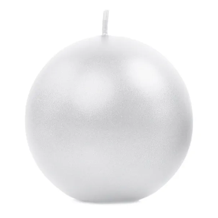 Candele Globe Pearl Metallic 8cm 6pz