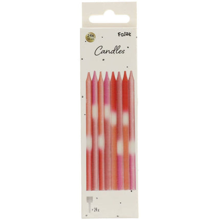 Candele Pastello 8 pezzi