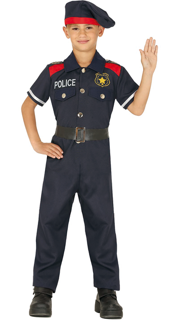 Costume da poliziotto bambino a maniche corte