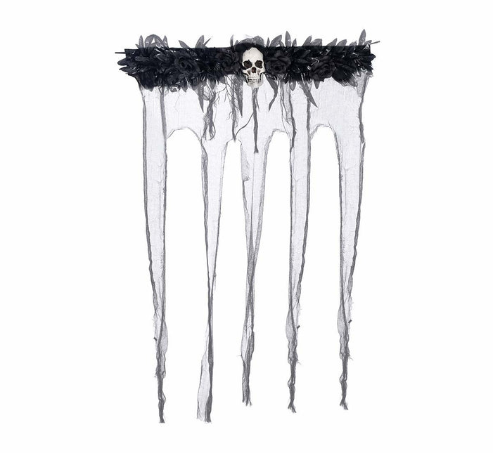 Tenda per porta Halloween Fiori 1,2 m