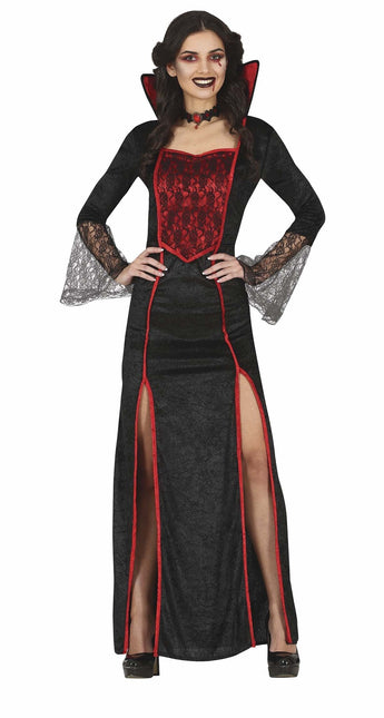 Costume da Vampiro Halloween Donna Rosso