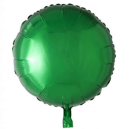 Palloncino ad elio rotondo verde da 46 cm vuoto