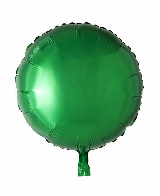 Palloncino ad elio rotondo verde da 46 cm vuoto