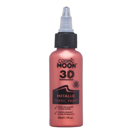 Cosmic Moon Metallic Fabric Paint Rosso 30ml