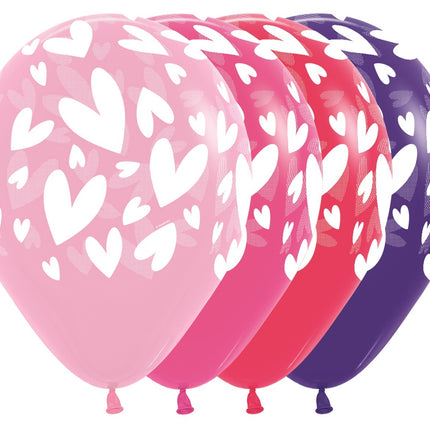 Palloncini Modern Hearts Mix 30cm 25pz