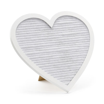 Cuore in cartoncino bianco da 31 cm