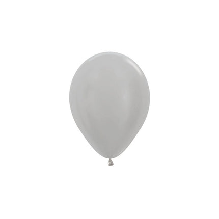 Palloncini Perla Argento 12cm 50pz