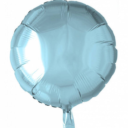 Palloncino ad elio rotondo azzurro 46 cm vuoto