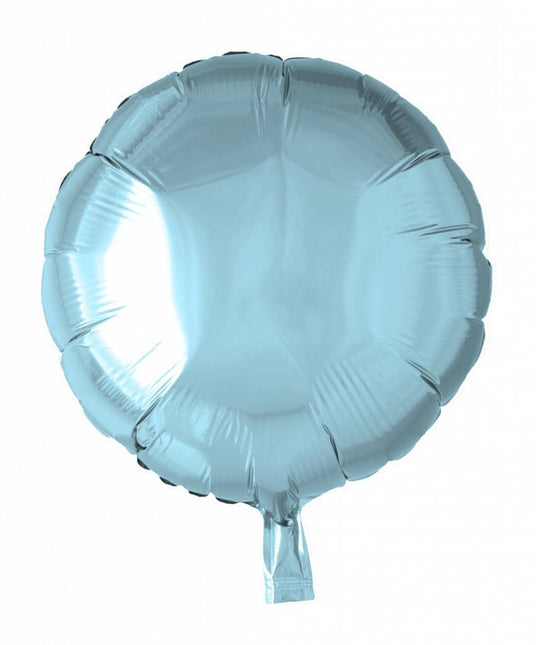 Palloncino ad elio rotondo azzurro 46 cm vuoto