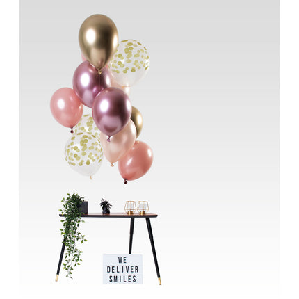 Set di palloncini dorati 30cm 12pz