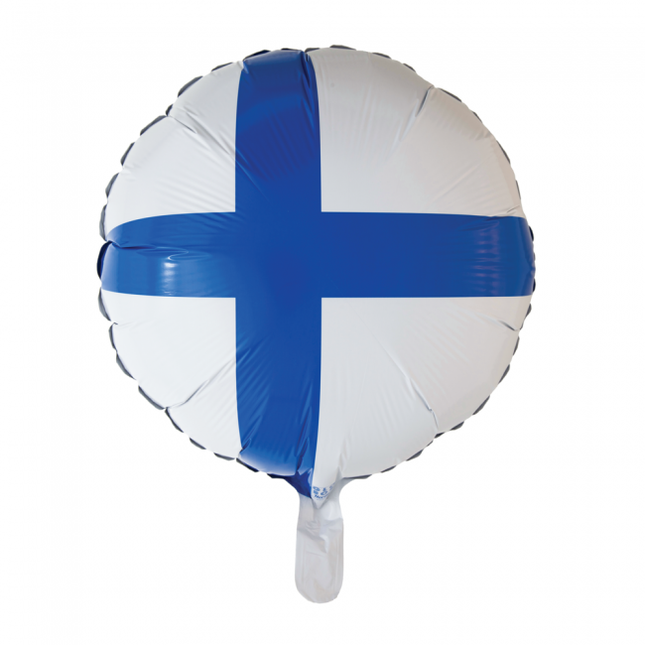 Palloncino ad elio bandiera Finlandia 45cm vuoto