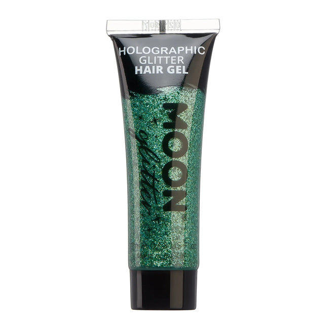 Moon Glitter Gel olografico per capelli verde 20ml