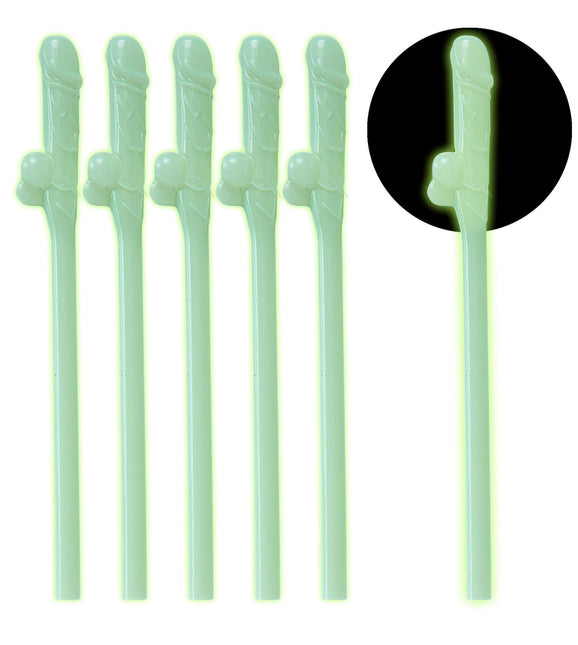 Cannucce Dick Glow In The Dark 6pcs