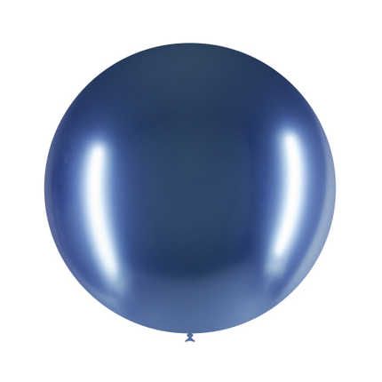 Palloncino gigante blu cromo 60 cm