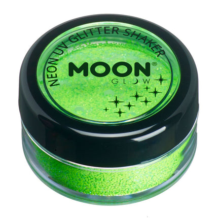 Moon Glow Neon UV Glitter Shakers Verde 5g