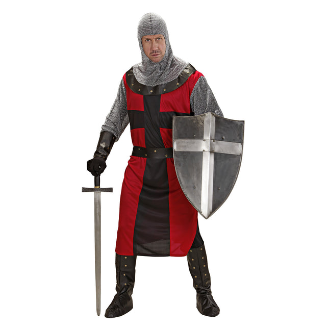 Costume da Cavaliere Rosso Nero Uomo