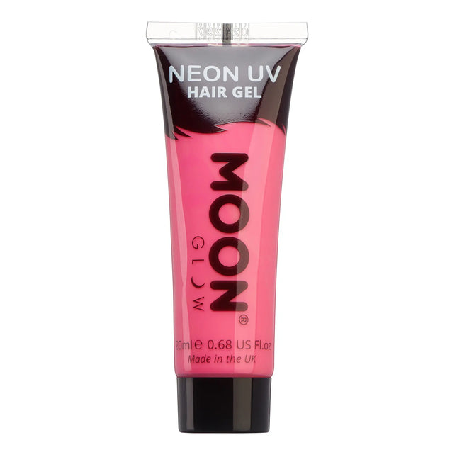 Gel per capelli Moon Glow Neon UV Rosa Intenso 20ml