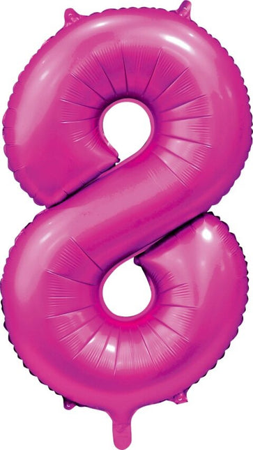 Pallone Figura fucsia 8 anni lucido 86 cm