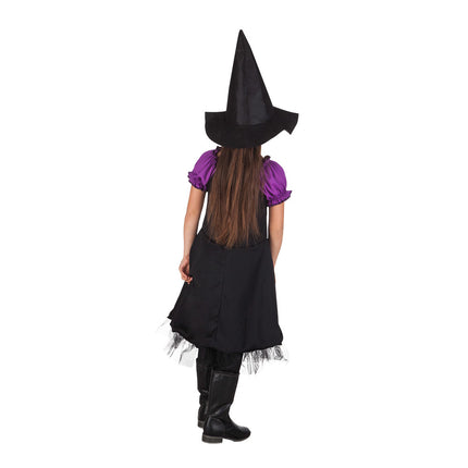 Costume da strega di Halloween per bambino viola