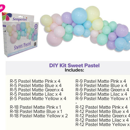 Kit palloncini fai da te Sweet Pastel