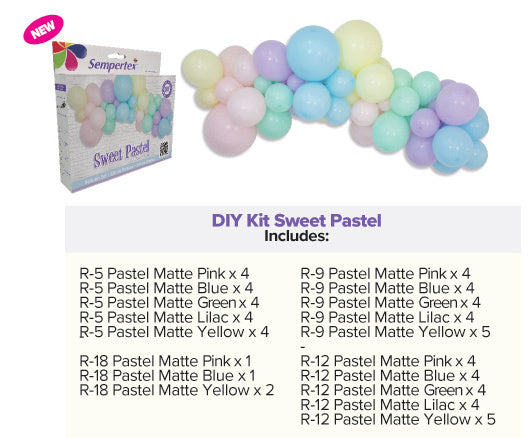 Kit palloncini fai da te Sweet Pastel