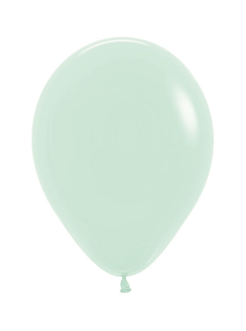 Palloncini Verde Pastello Opaco 25cm 100pz