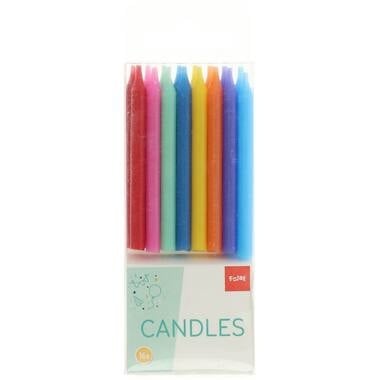 Candele Color Pop 6cm 16 pezzi