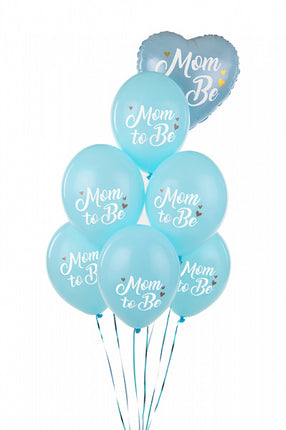 Palloncini Mom To Be Blu 30cm 6 pezzi