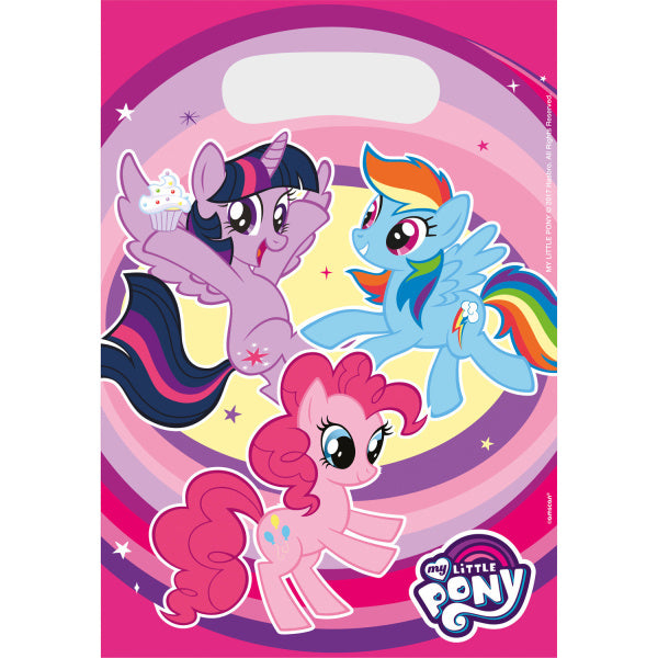 Sacchetti per feste My Little Pony 23,4 cm 8 pezzi