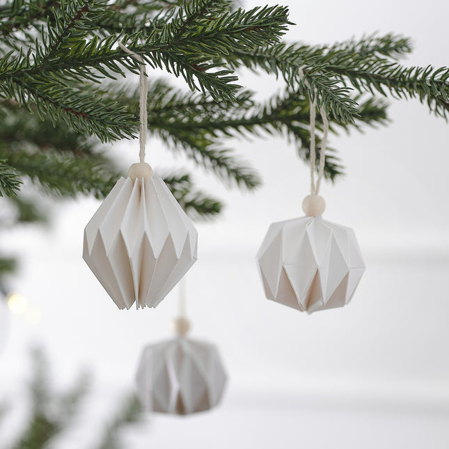 Decorazione per albero da appendere 8 cm 3 pezzi