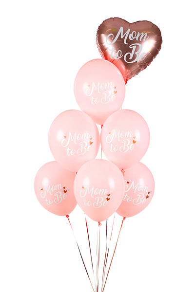 Palloncini Mom To Be Rosa 30cm 6 pezzi