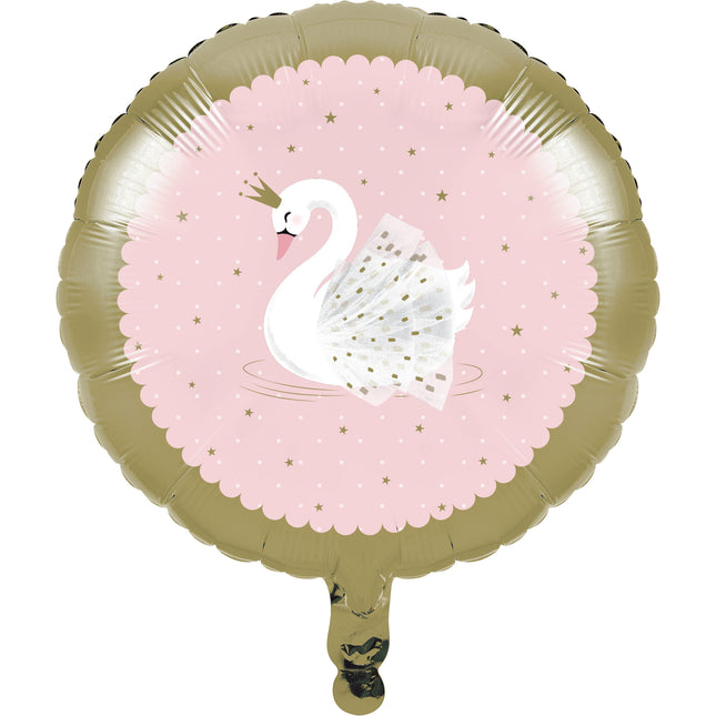 Palloncino ad elio Swan vuoto 45 cm