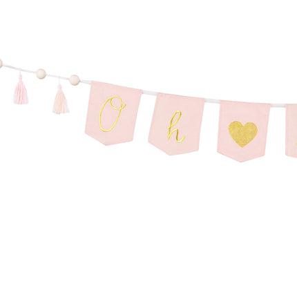 Striscione rosa Oh Baby 2,5 m